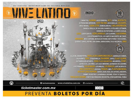 YA TENEMOS LINE UP POR DÍA PARA EL #VL23