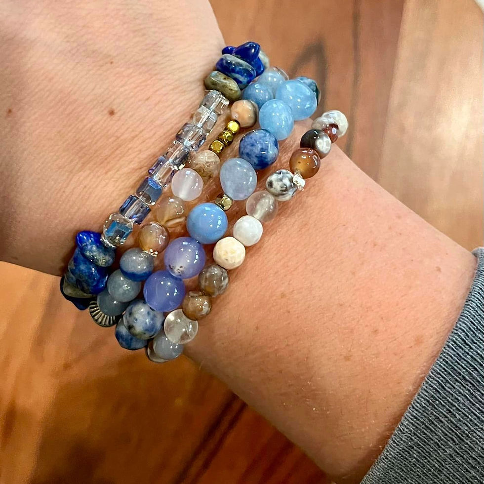 Thumbnail: Queen Beeads Hive Gemstone Bracelets