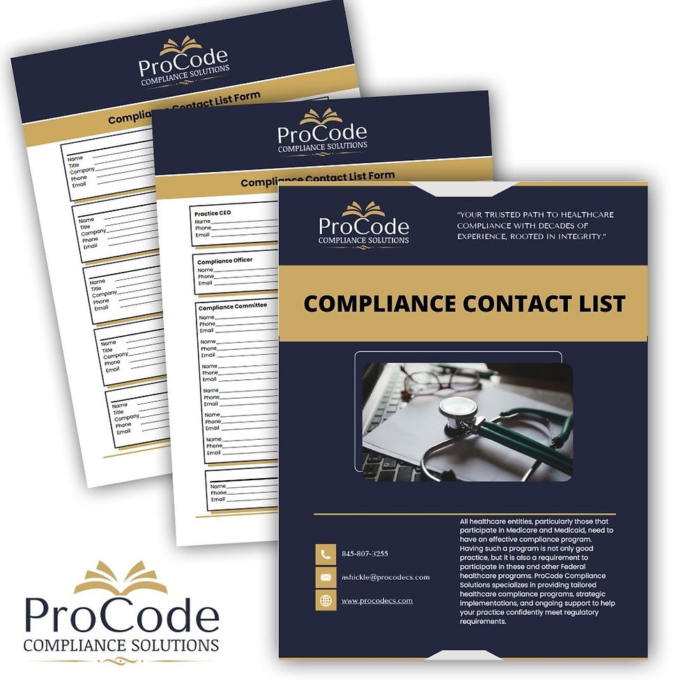 Compliance Contact List Template
