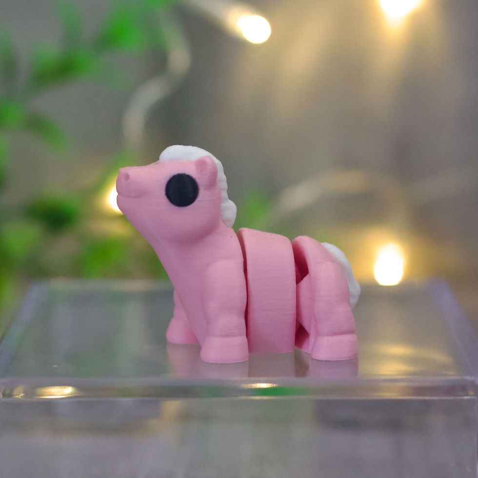 Pink Pony Fidget Toy Collectible Badge Buddy