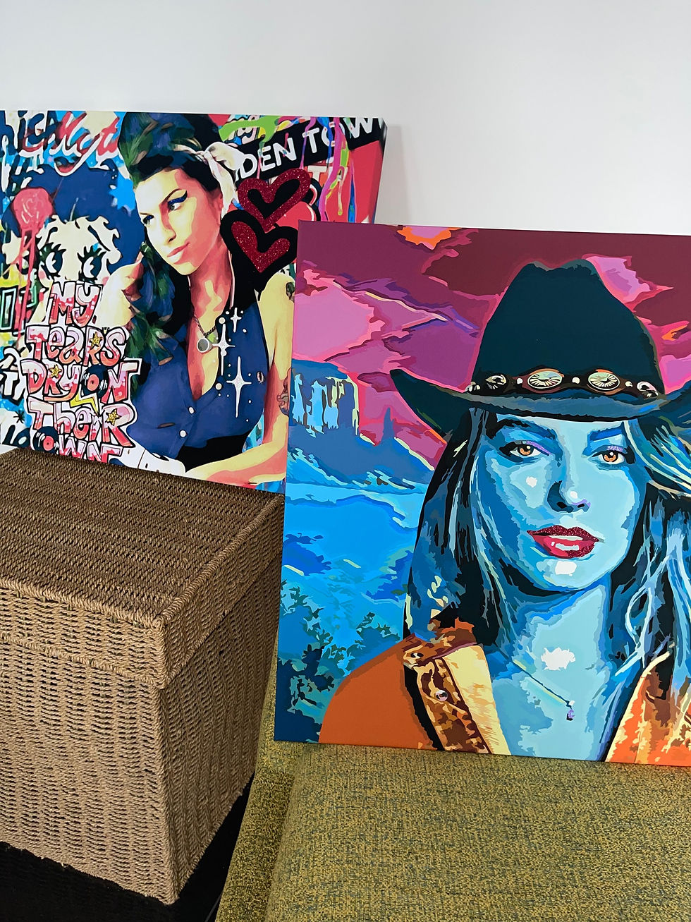 Thumbnail: Hand Augmented Cowgirl Print