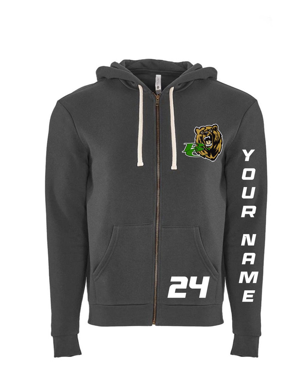 Custom BC Adult Zip Hoodie