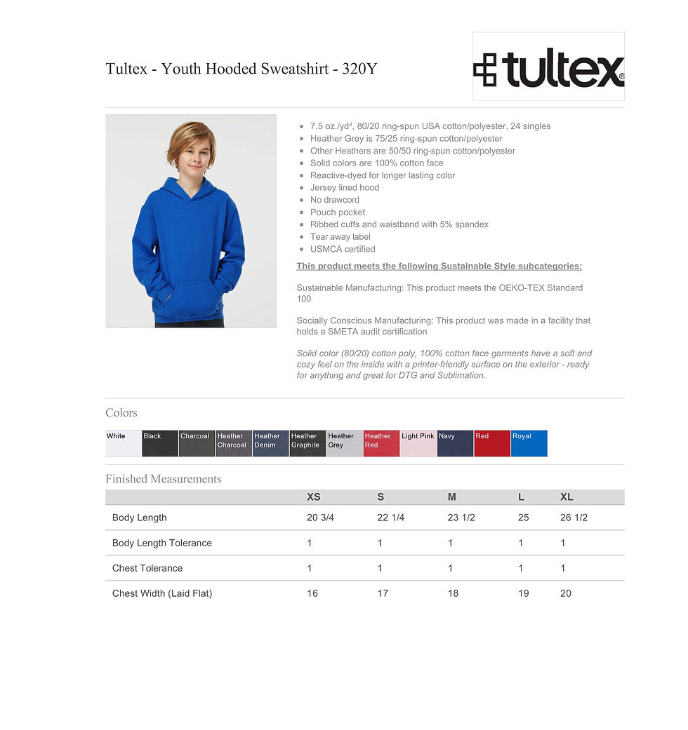 Thumbnail: Youth Hooded Sweatshirt