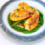 ถั่วหวานผัดกุ้งสด (Stir Fried Peas with Shrimp)