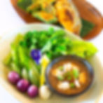 น้ำพริกกะปิ เสิร์ฟพร้อมผักสด (Spicy Shrimp Paste Dip served with Fresh Vegetables)
