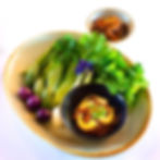 ★ น้ำพริกกุ้งเสียบ เสิร์ฟพร้อมผักสด (Shrimps Chili Dip served with Fresh Vegetables)