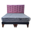 Miniatura: Cama 2 plazas Colchon MARVER Morado Lino a Piso