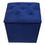 Miniatura: Pouf Baúl Azul Marino Felpa 40x33x40x50 Rimar