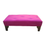 Miniatura: Banqueta Larga Fucsia Diamante Felpa 100x40x40 Rimar.