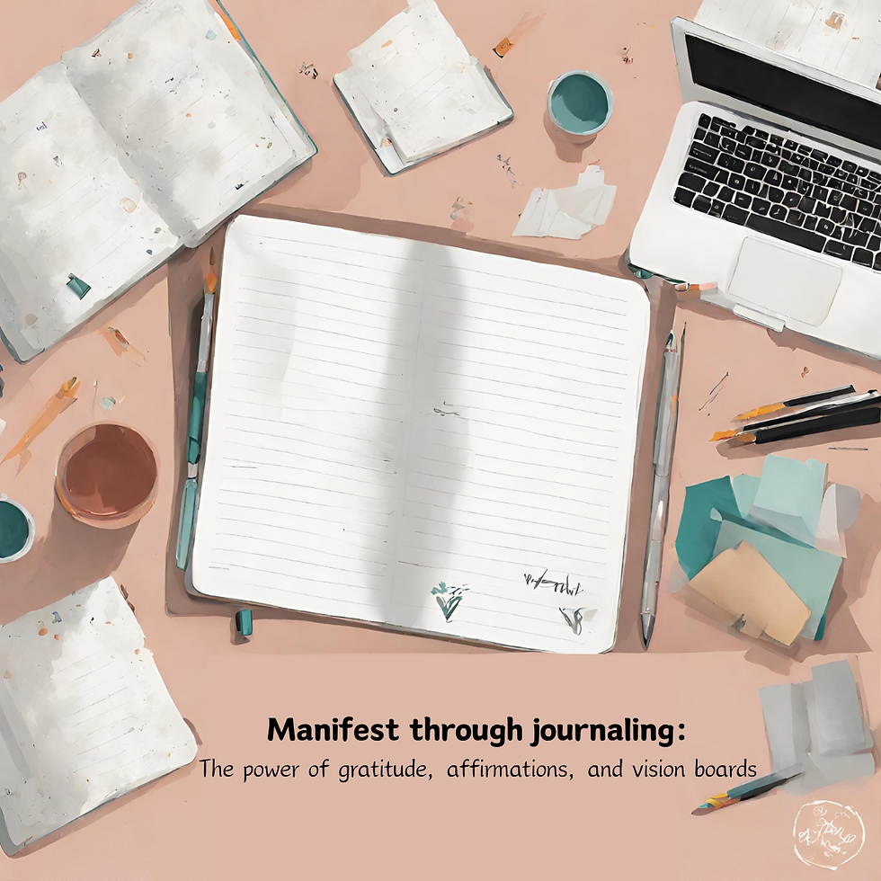 Manifest Through Journaling: gratitude, affirmations, and vision board