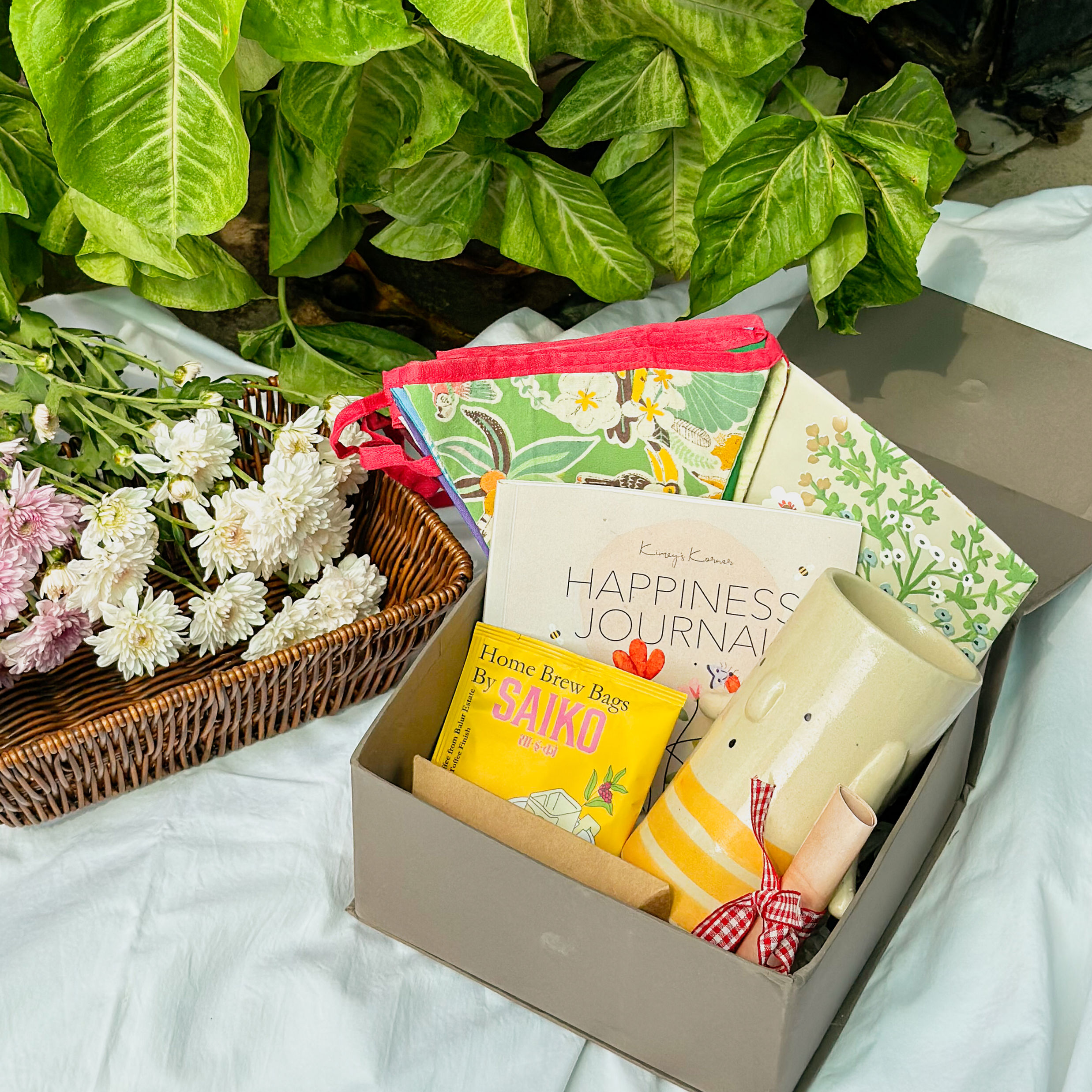 Happiness Box: Mindfulness & Journaling Self-Care Gift Set Hamper