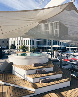 Jacuzzi onboard luxury sailing yacht in Croatia