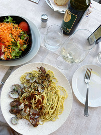 lunch in a restaurant near Portofino