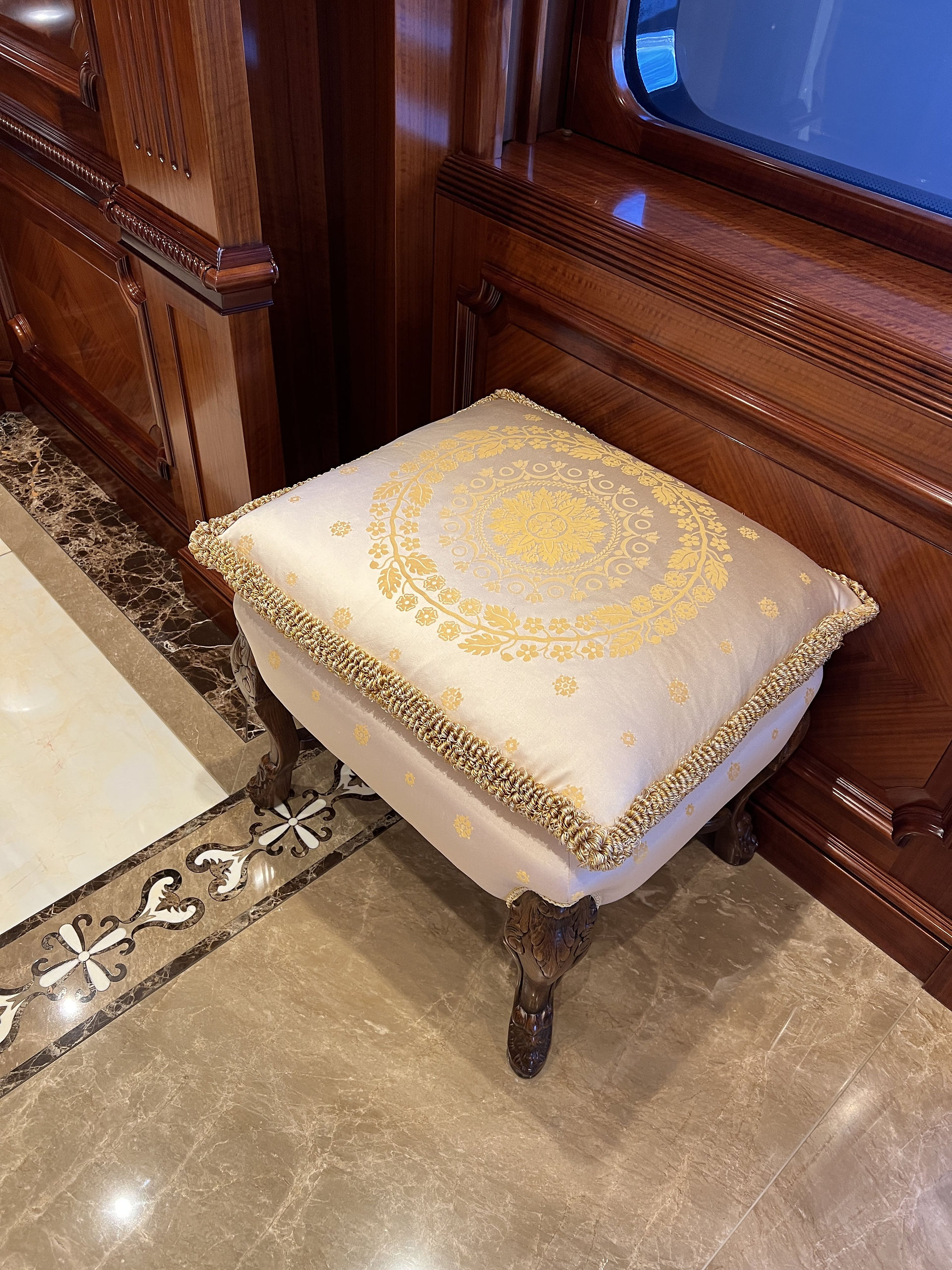 Interior details of STARFIRE super yacht 