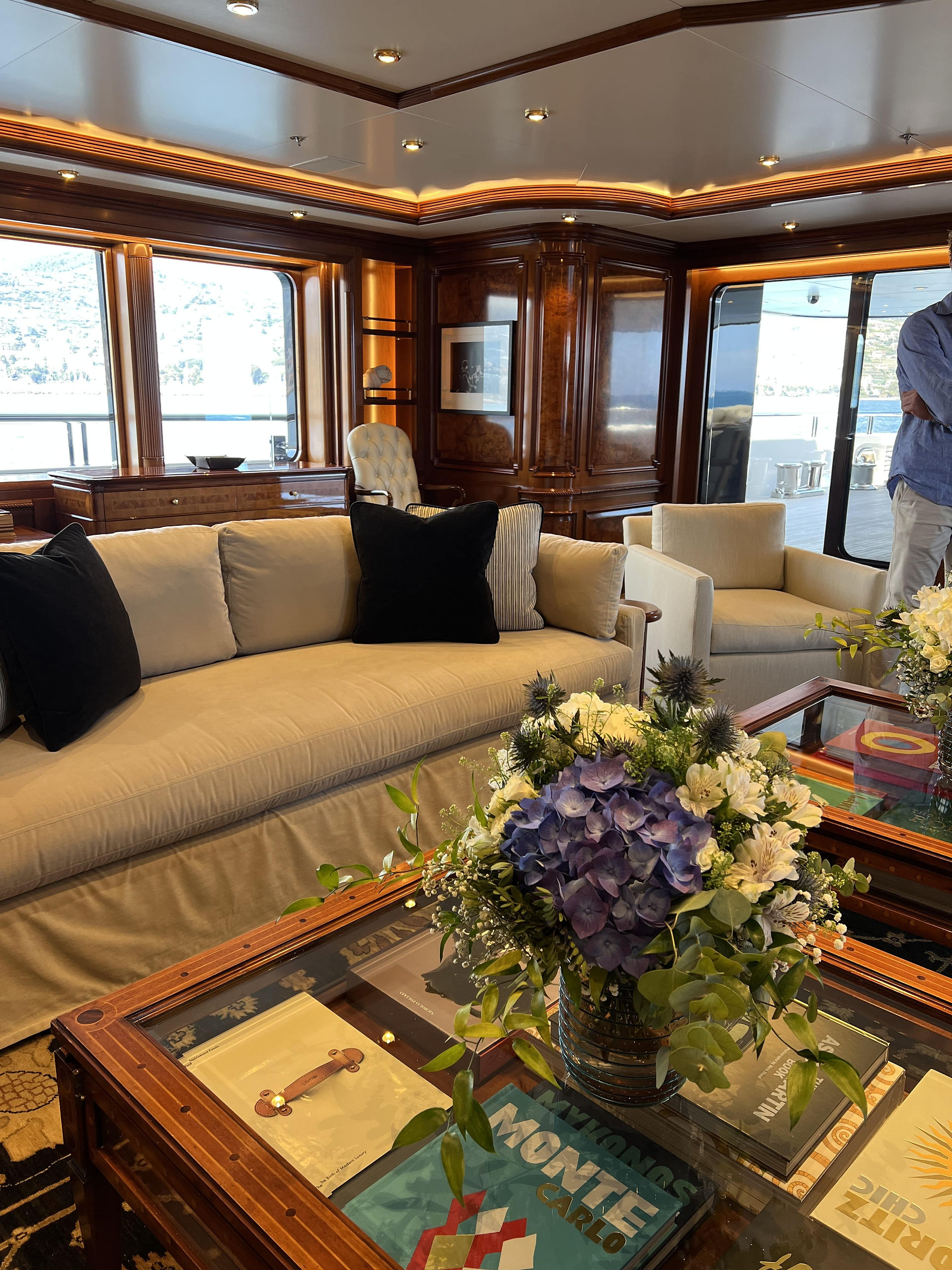Interior details of STARFIRE luxury yacht 