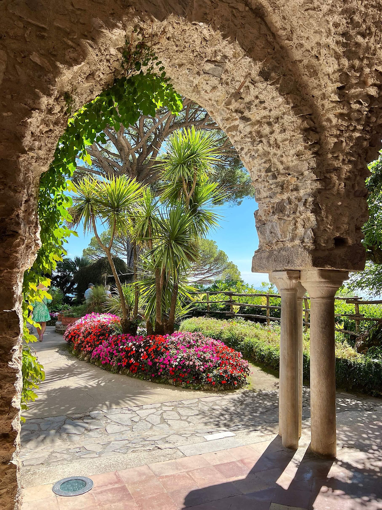 Garden in the monastery in Amalfi 
