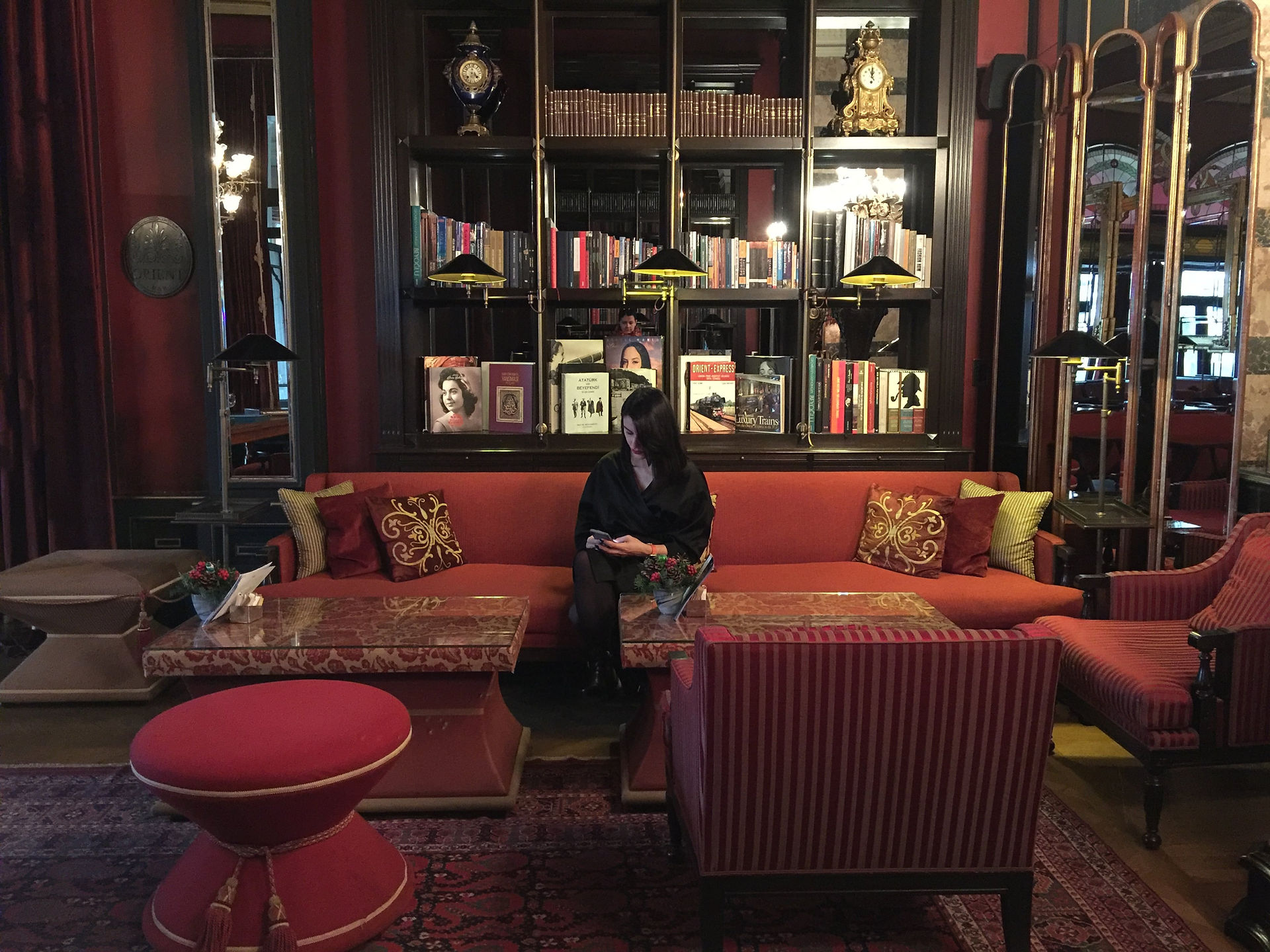 Interior of  Pera Palace Hotel in Istanbul 