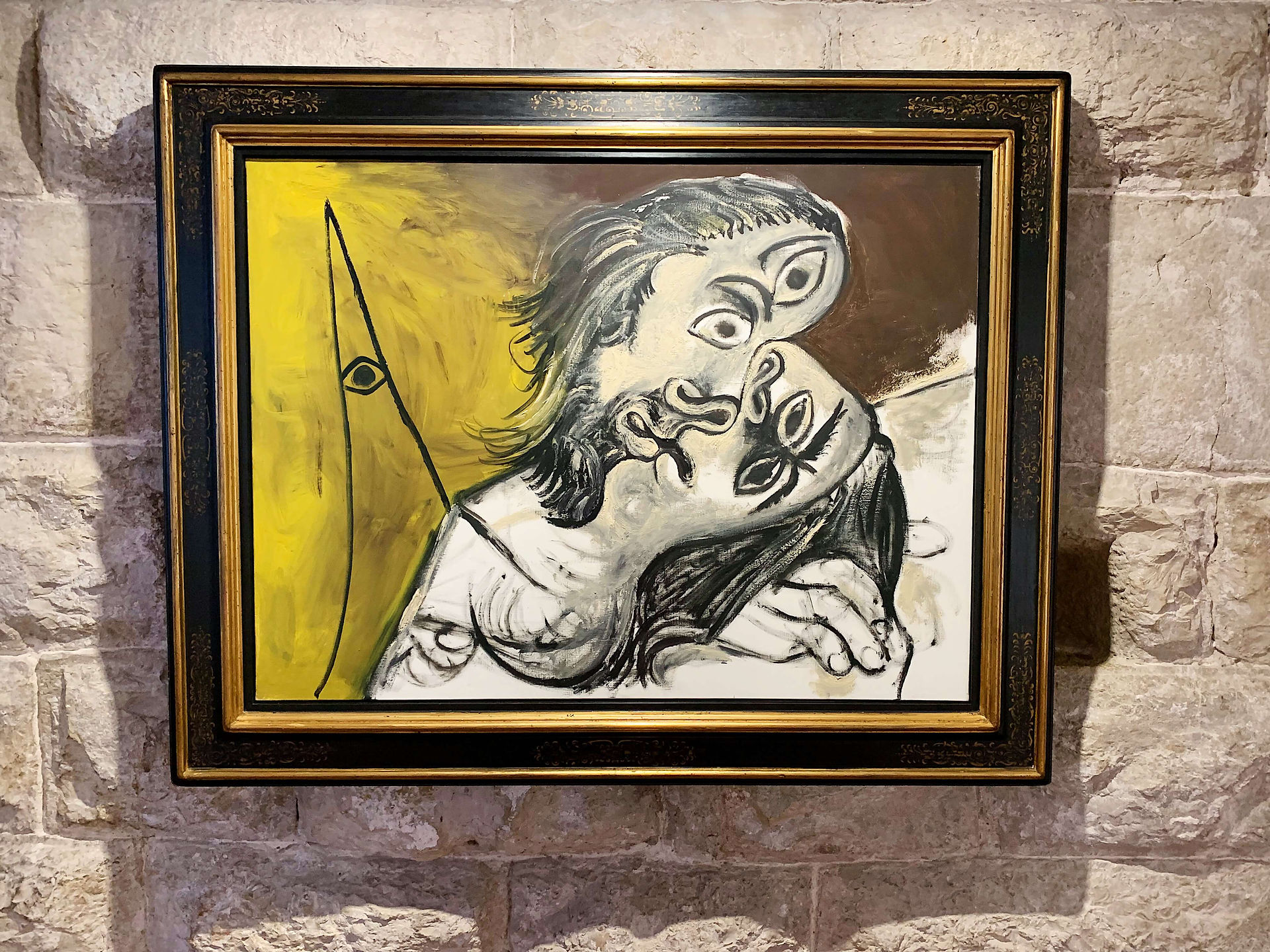 Picasso painting in Picasso museum in Antibes 