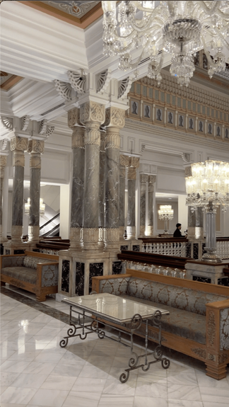 Çırağan Palace Kempinski hotel in Istanbul  interior