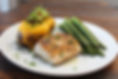 MAHI-MAHI. Sautéed asparagus, lemon-herb rice, choice of lemon bearnaise or chimichurri