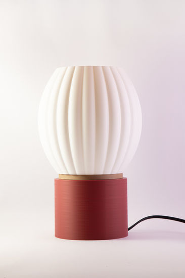 Sora Design 3D geprinte lamp met E27 fitting - sfeervolle duurzame verlichting