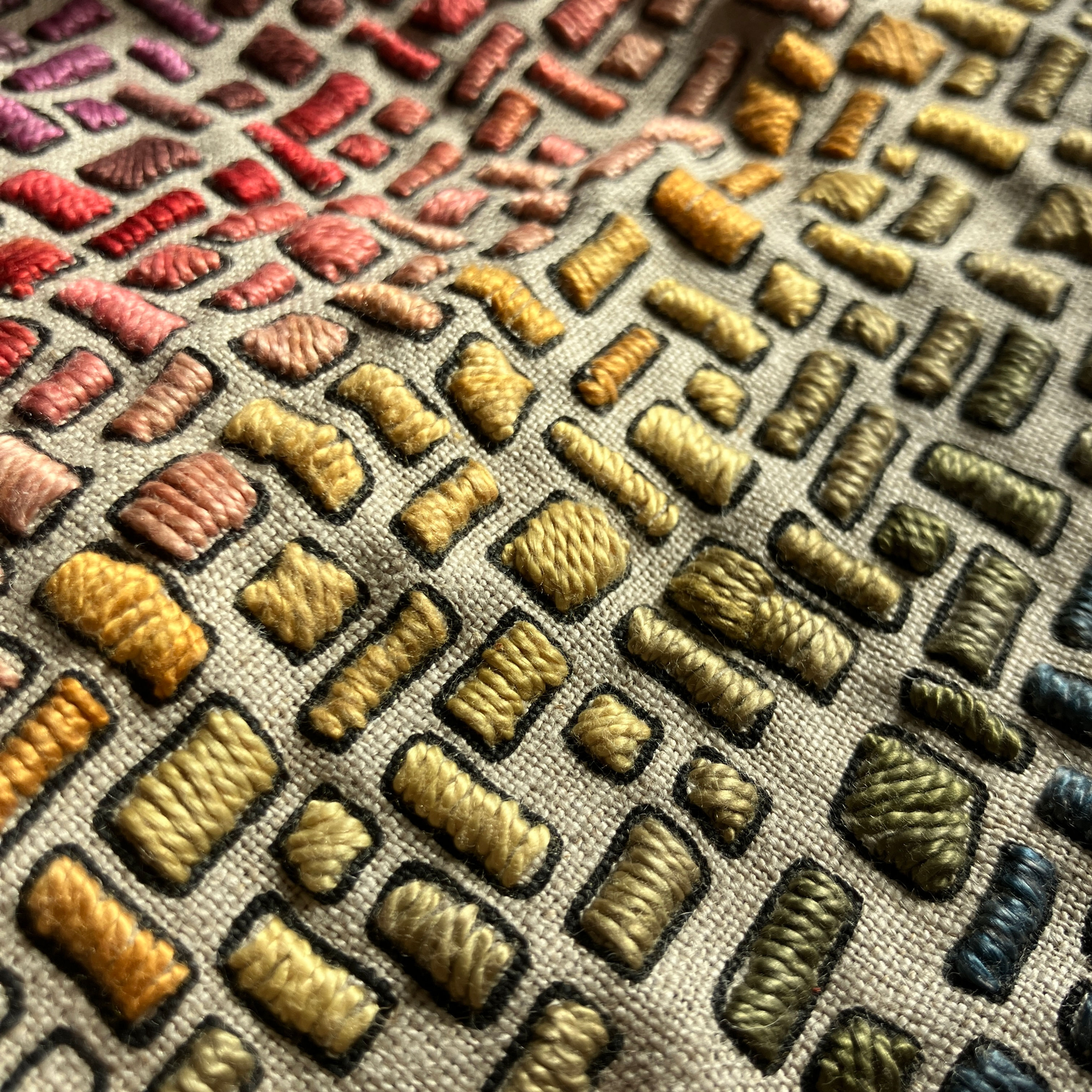 Mesh Print Embroidery Kit