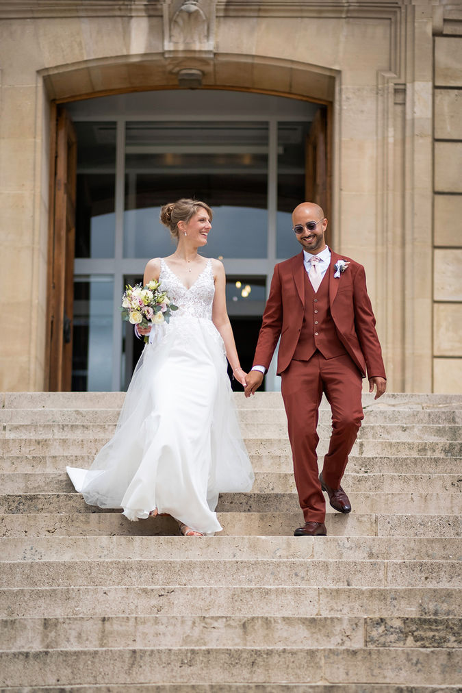 Cérémonie de mariage civil à lam airie d'Evreux