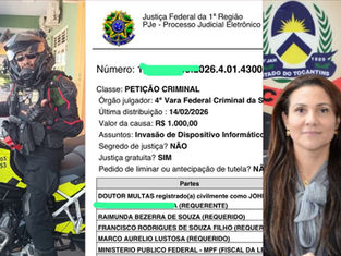 Doutor Multas aciona Justiça Federal e pede apuração da Polícia Federal sobre suspeita de uso irregular de dados sigilosos por agente de trânsito em processo no Tocantins