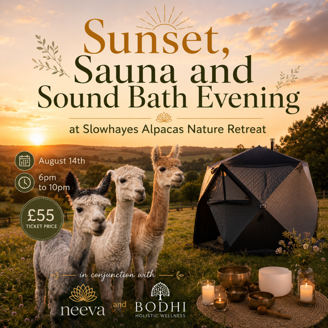 Sunset Sauna and Sound Bath Evening