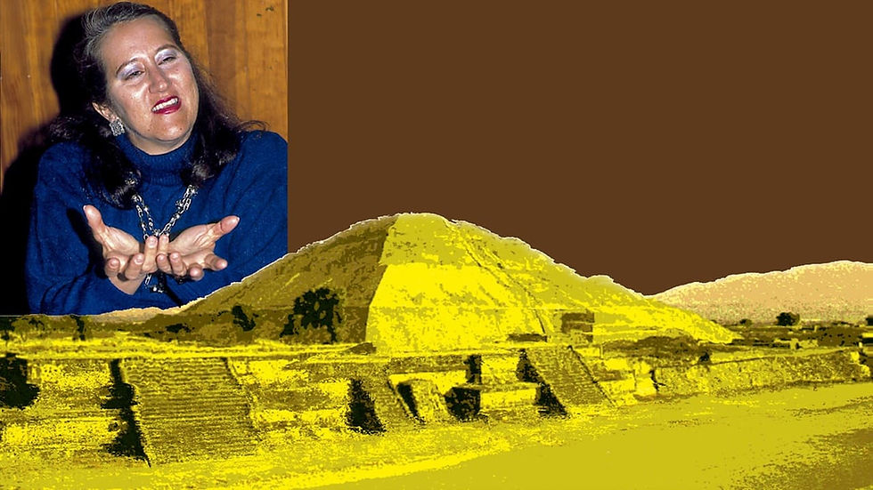 La doctora Manzanilla y el motivo de su trabajo de investigación: Teotihuacán (Imagen: Marco Mijares / Revista ¿Cómo ves?: UNAM).