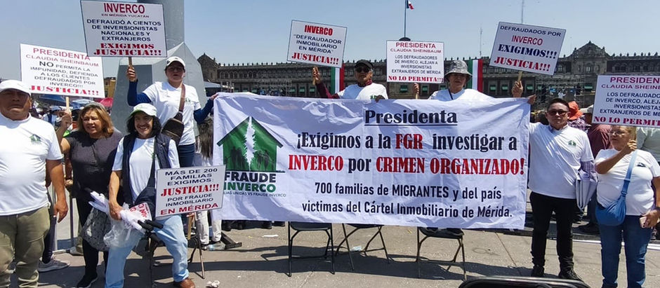 Defraudados por Inmobiliaria Inverco buscarán diálogo con García Harfuch y Rosa Icela Rodríguez