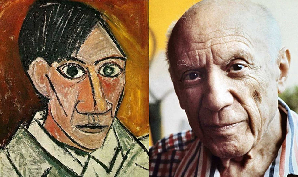 El genio español y un autorretraro.