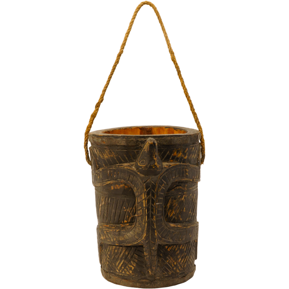 Thumbnail: Wooden Planters With Rope