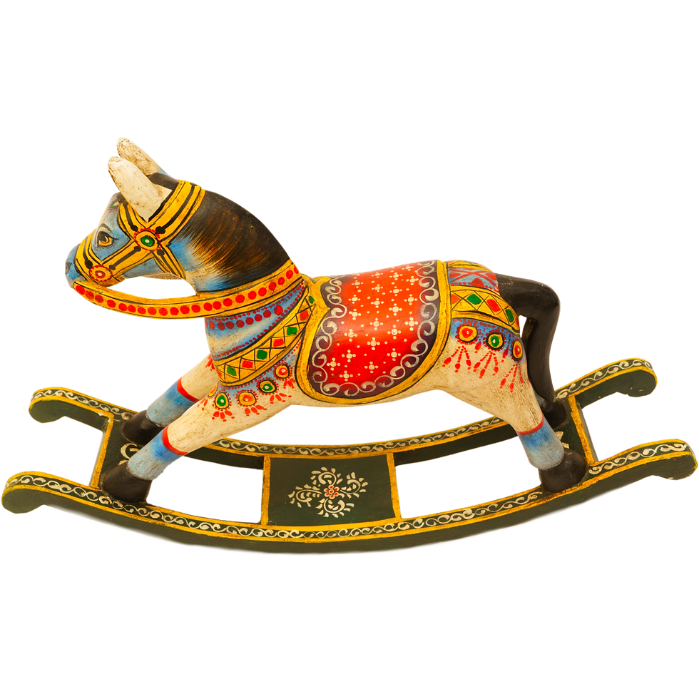 Thumbnail: Wooden Rocking Horse
