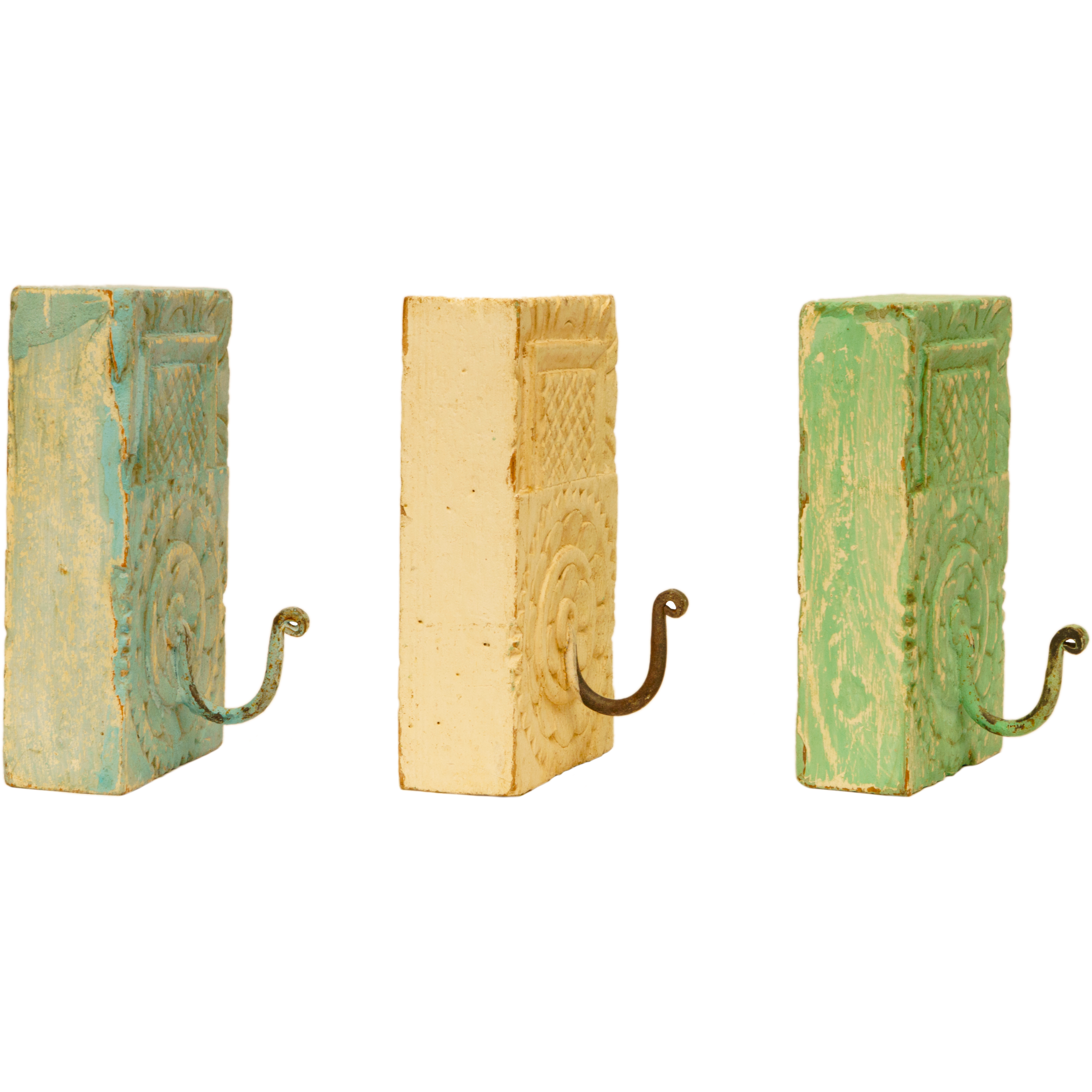 Wooden Block With Single Hook