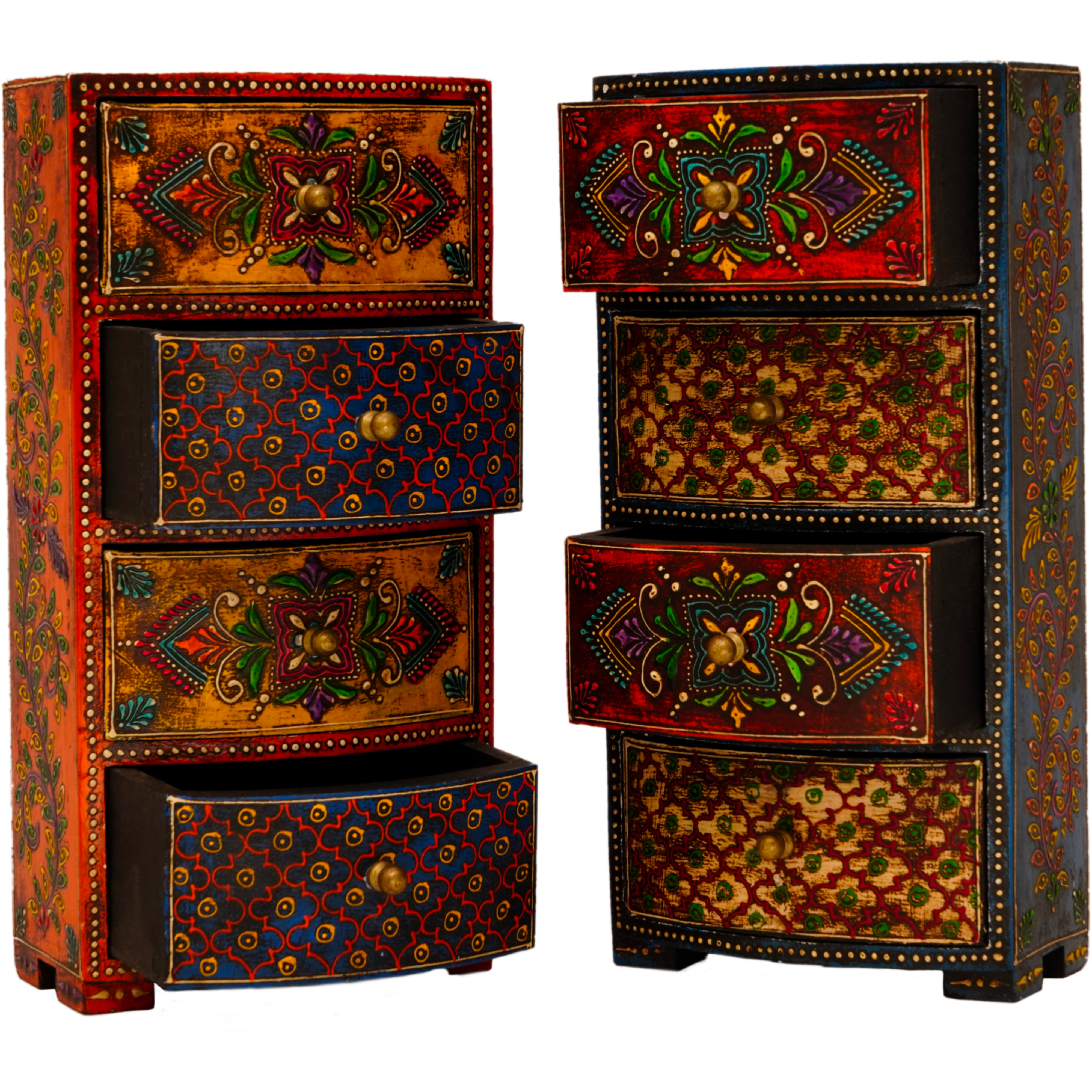 Painted Box With Drawers