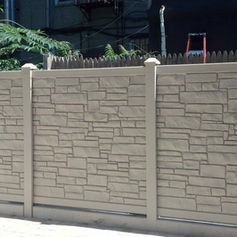 Simtek Fence Rockwall PVC