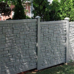 Simtek Fence Rockwall PVC