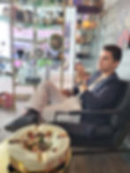 Florida Detective in Cigar Lounge