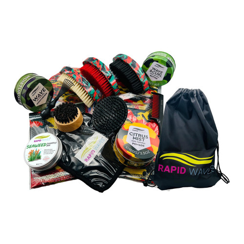 Ultimate Elite Wavers Palm Brushes Pack Rapid Wave Brushes