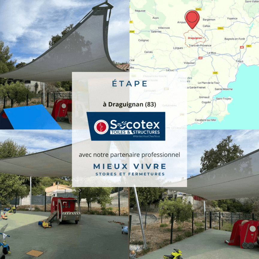 Confort et protection solaire : une voile Abrivoile® pour l’aire de jeux de la crèche
