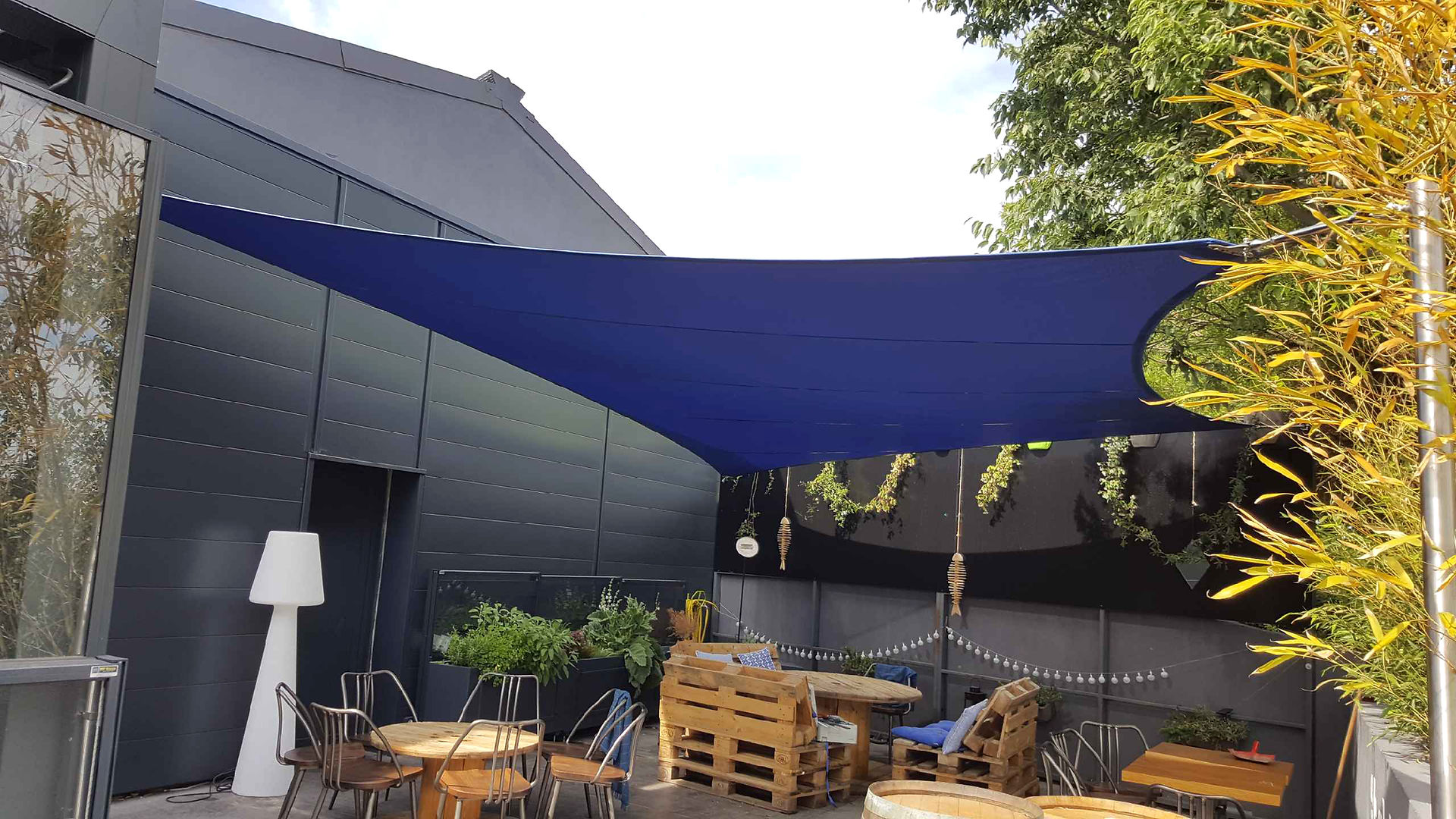 ABRIVOILE® sur mesure pour terrasse de restaurant