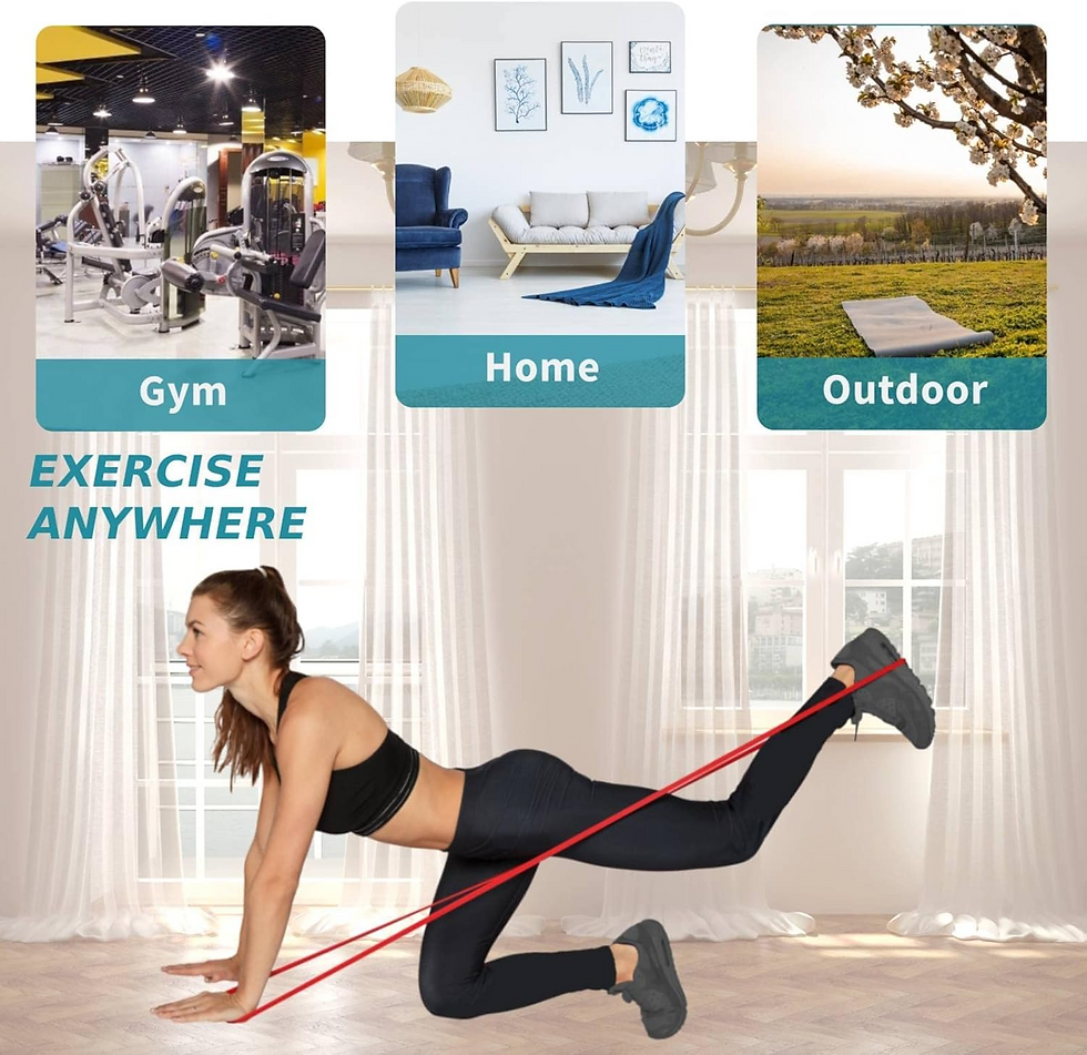 Thumbnail: 7 Levels Heavy-Duty Resistance Band Agility Training Workout Gym Equipment Yoga 