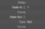 Logic Pro Fade Section in Inspector