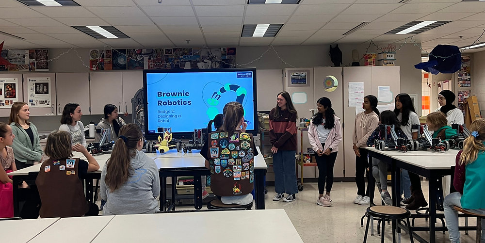 Earning Brownie Badge Two Designing a Robot