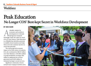 Peak Education Featured in Southern Colorado Business and Forum Digest