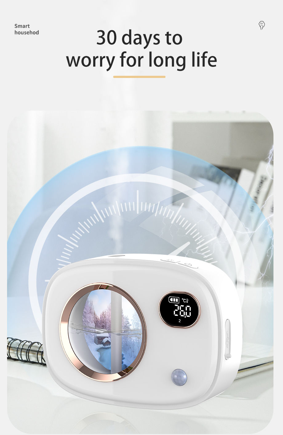 Thumbnail: MINI PORTABLE AROMA DIFFUSER / Aroma Divine /UAE