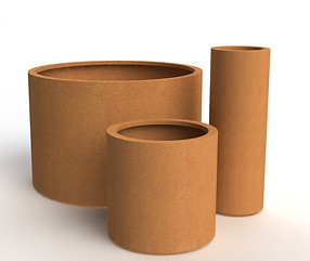 jardiniere-cylindrique-corten Lille