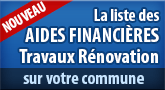 Liste des aides par commune