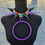 Thumbnail: Rainbow black & purple choker